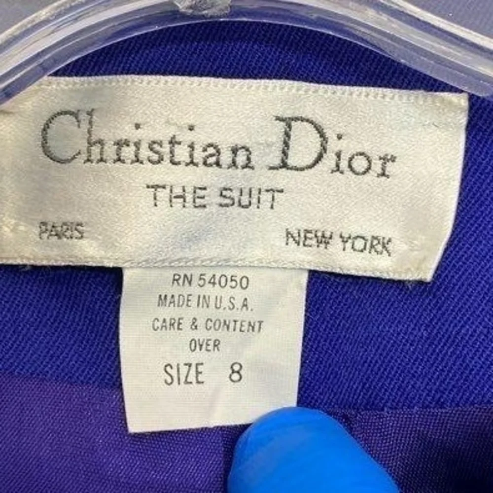 Dior Royal Blue Skirt Suit